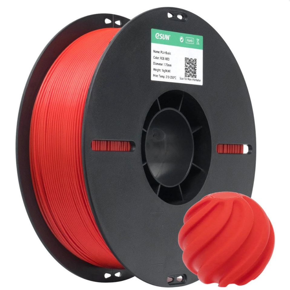 eSun PLA Basic RGB Kırmızı Filament 1.75mm 1 Kg