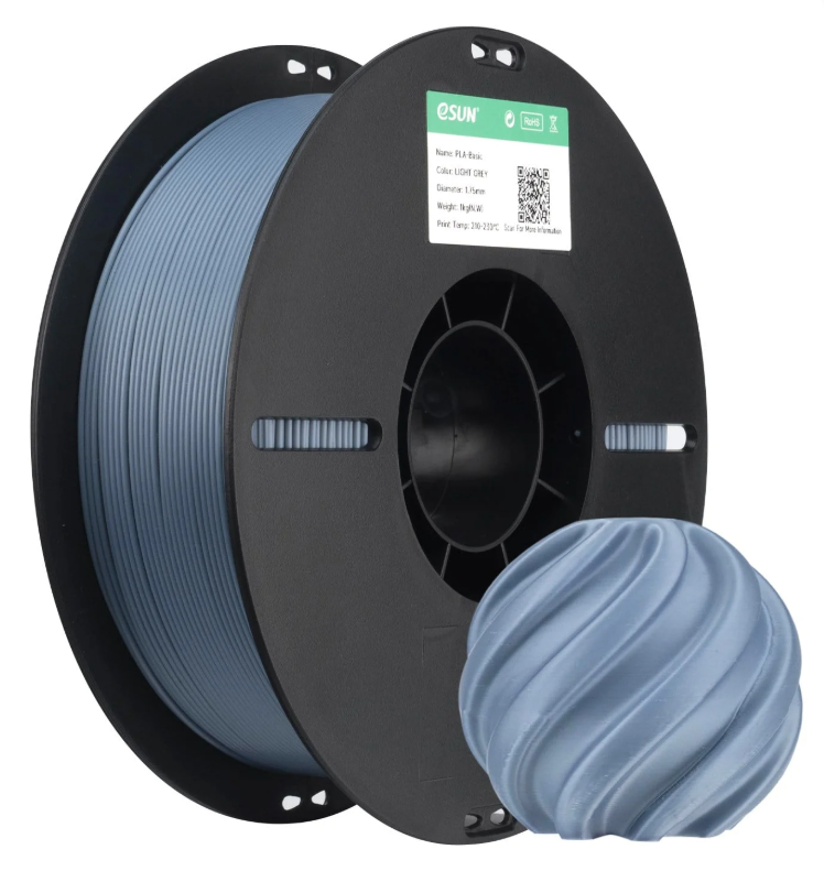 eSun PLA Basic Açık Gri Filament 1.75mm 1 Kg