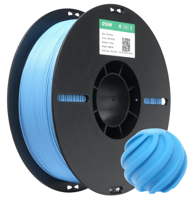eSun PLA Basic Açık Mavi Filament 1.75mm 1 Kg