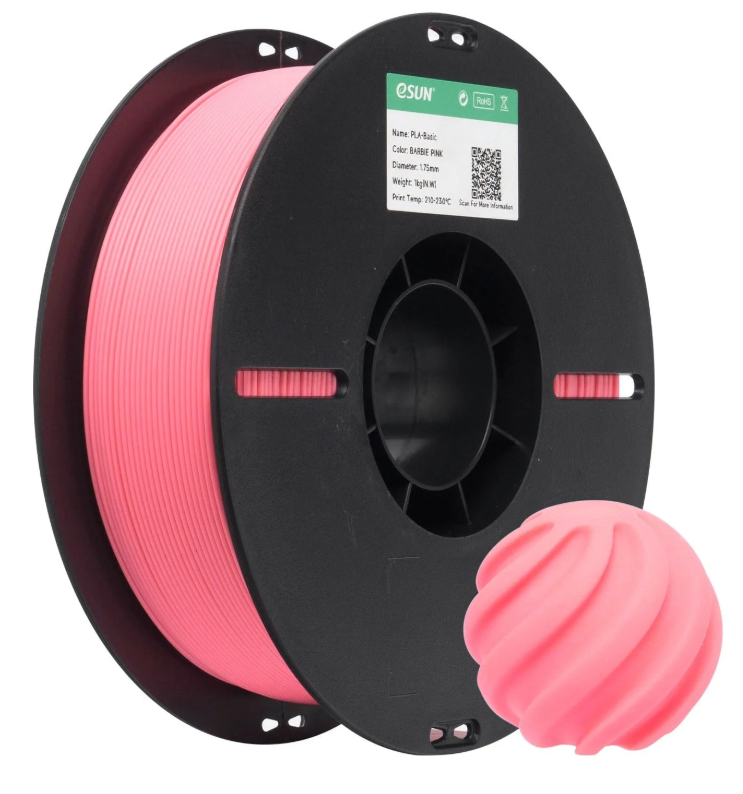 eSun PLA Basic Barbie Pembe Filament 1.75mm 1 Kg