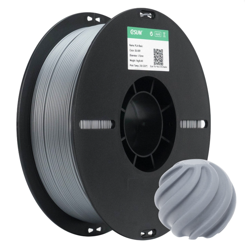 eSun PLA Basic Gümüş Filament 1.75mm 1 Kg