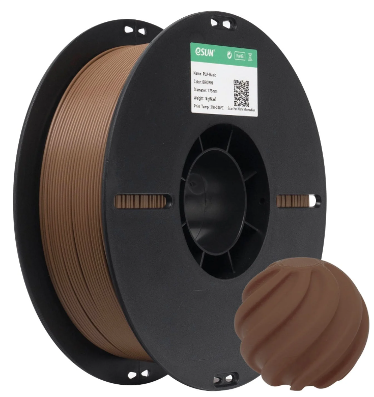 eSun PLA Basic Kahverengi Filament 1.75mm 1 Kg