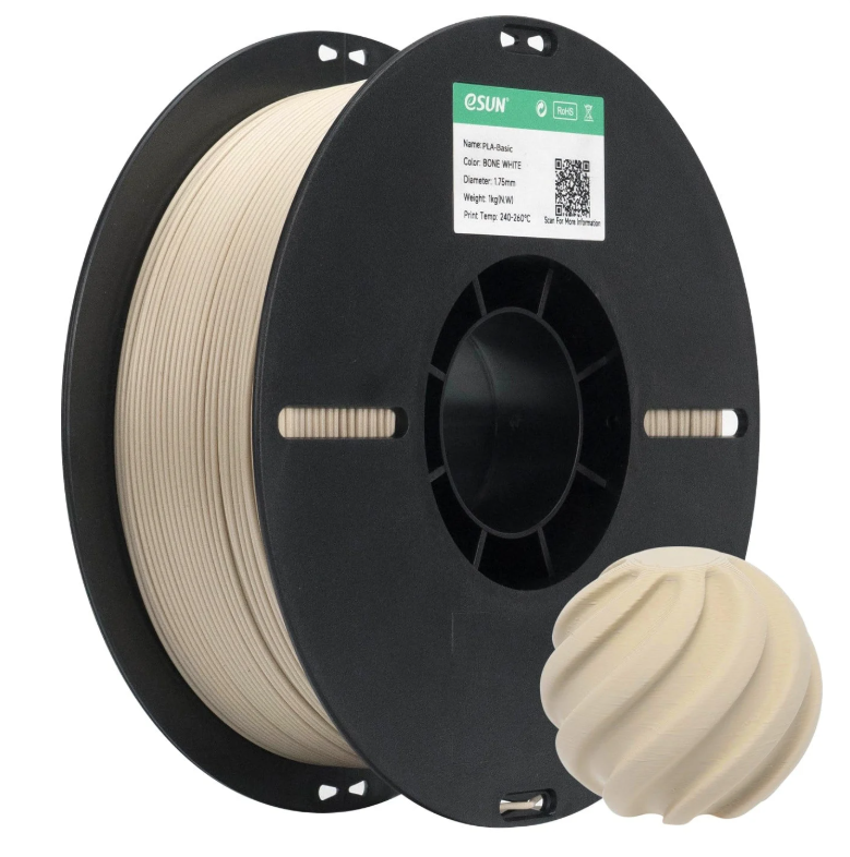 eSun PLA Basic Kemik Beyaz Filament 1.75mm 1 Kg