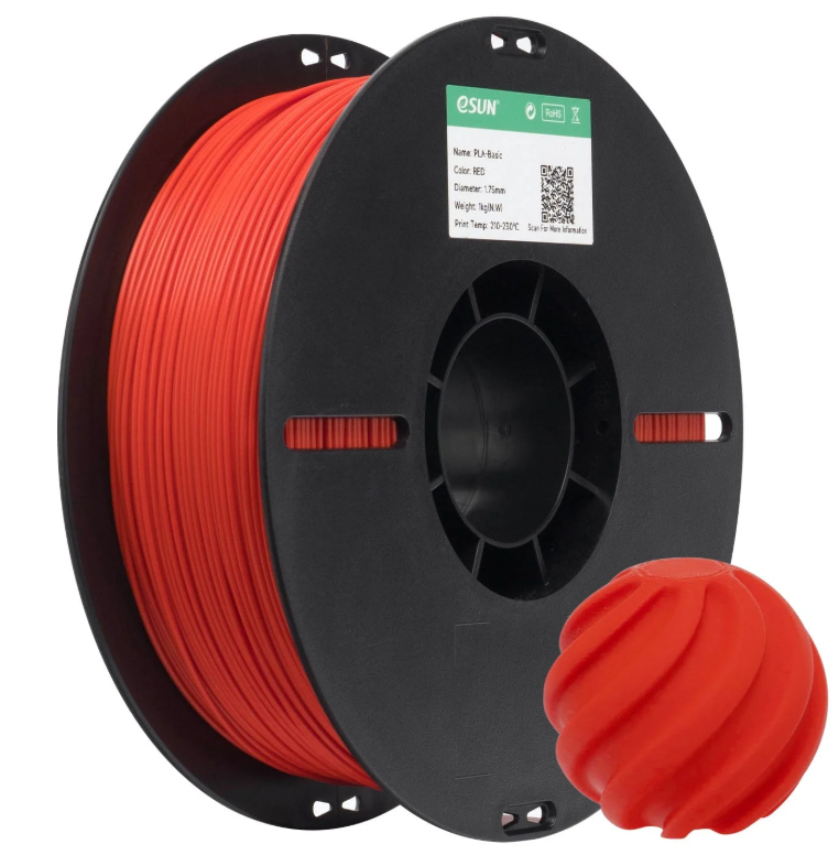 eSun PLA Basic Kırmızı Filament 1.75mm 1 Kg