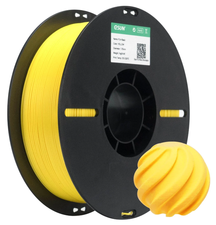 eSun PLA Basic Sarı Filament 1.75mm 1 Kg