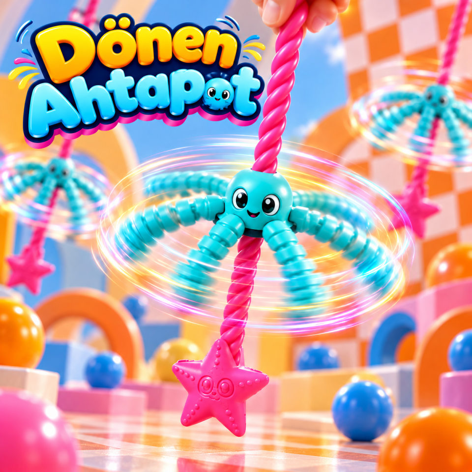 Ahtapot - Spinning Octopus - Lina Toys