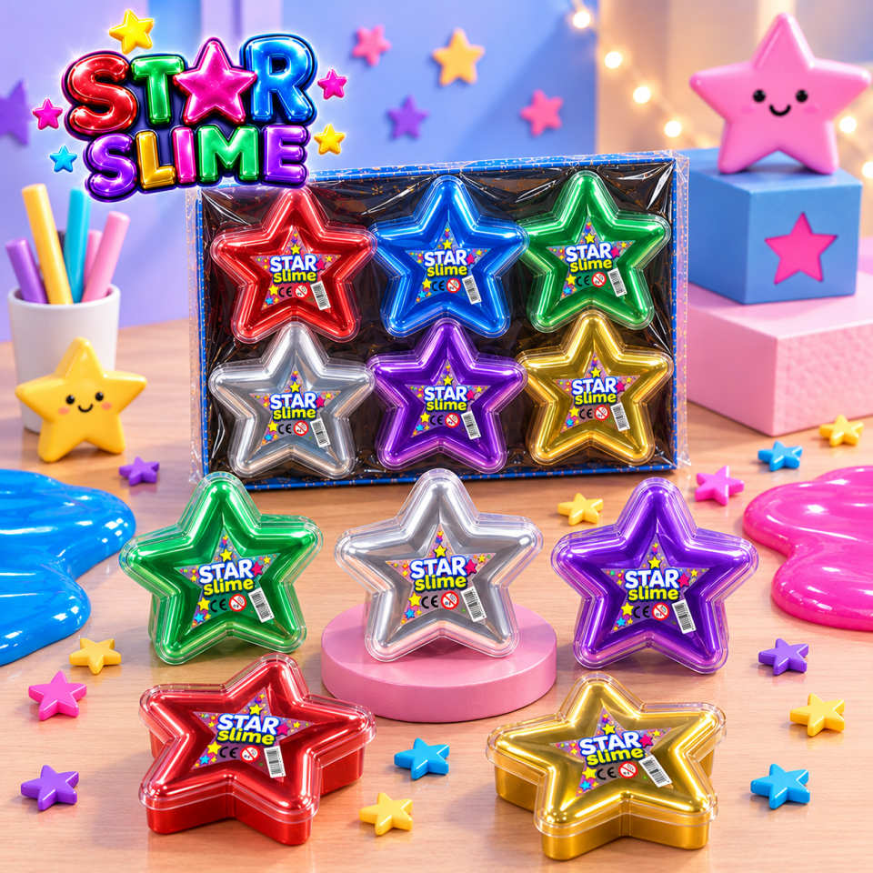 Star Slime - 100g - Pofuduk Slime Hamuru