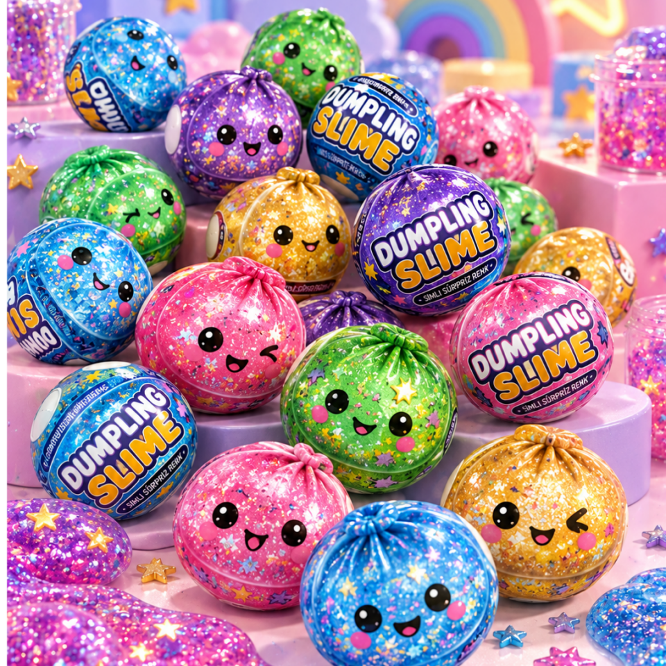 Dumpling Ball Slime - 70g - Pofuduk Slime Hamuru