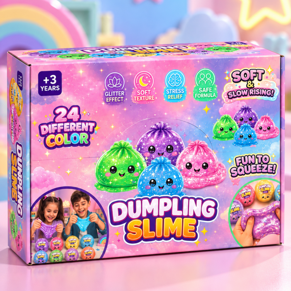 Dumpling Ball Slime - 70g - Pofuduk Slime Hamuru
